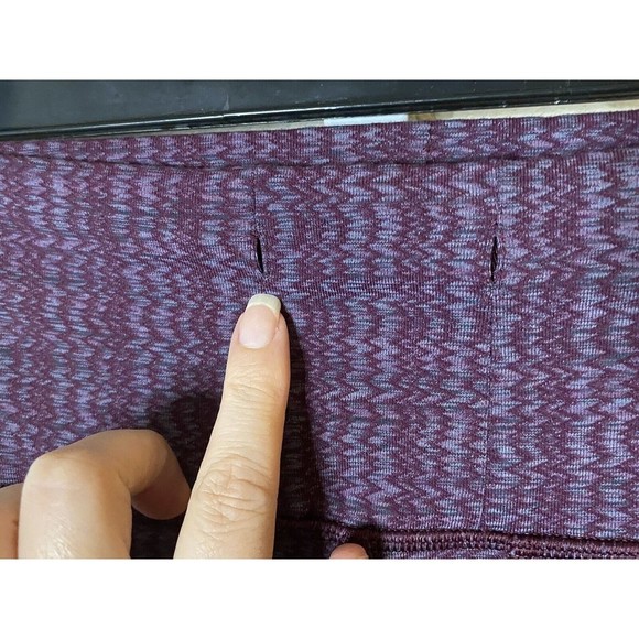 Lululemon Skinny Will Pant *Textured Ziggy Wee September Plum Sz 4 - Picture 6 of 7